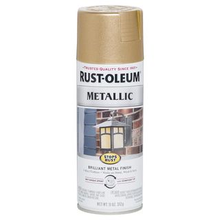 Rust-Oleum metallic warm gold spray paint