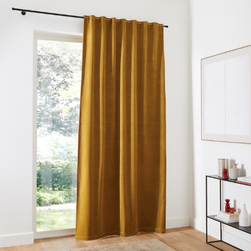 La Redoute, Velvet Thermal Curtain with Hidden Tabs