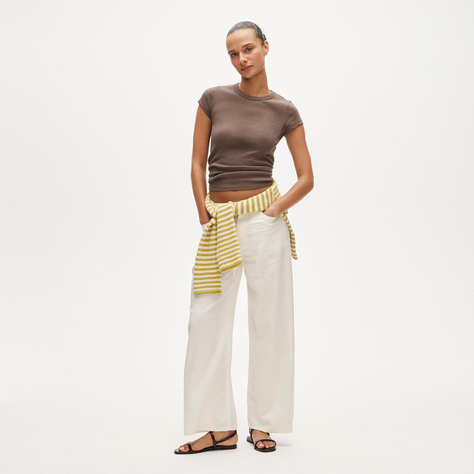 Five-Pocket Pant in Linen Blend