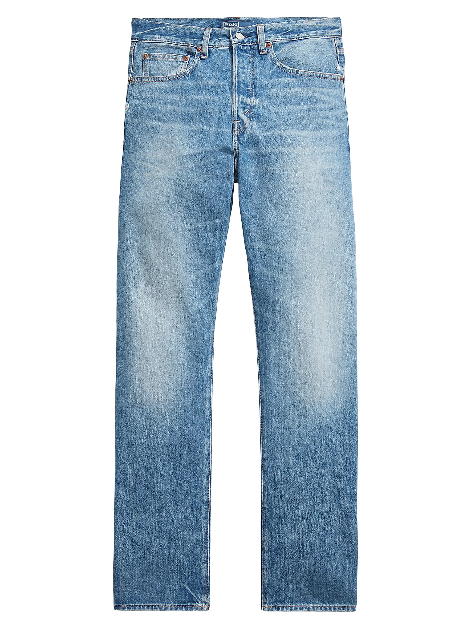 High-Rise Straight-Leg Jeans