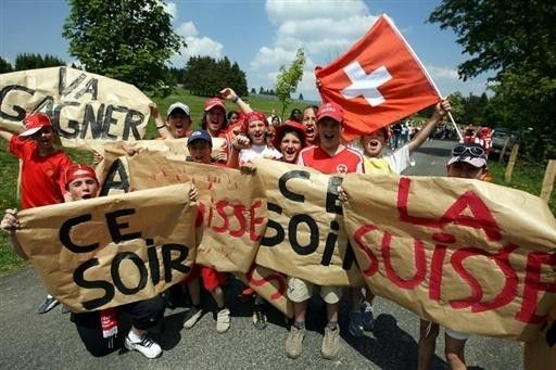 Swiss soccer fans