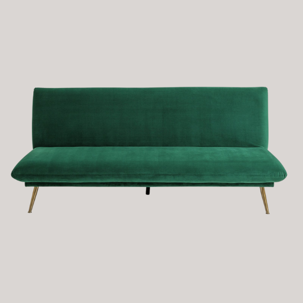 Habitat, Habitat Matteo Velvet 2 Seater Sofa Bed - Green