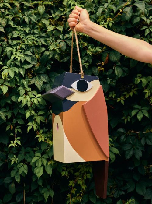 Hand-Painted Birdhouse