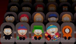 South Park: Bigger, Longer, and Uncut the boys laughing at the movies