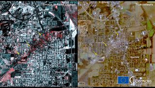 The trail of devastation left by a twister that ripped through the town of Mayfield in Kentucky on the night of Dec. 10.