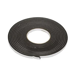 Diall Black Self-Adhesive Draught Seal (l)6m (w)9mm (t)5mm