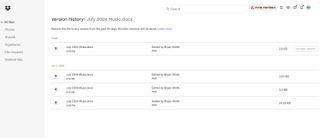 Dropbox versioning