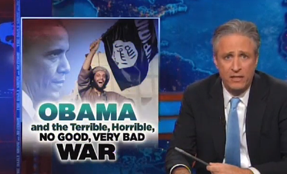 Jon Stewart knocks Obama for letting Syria's Kobani fall to ISIS