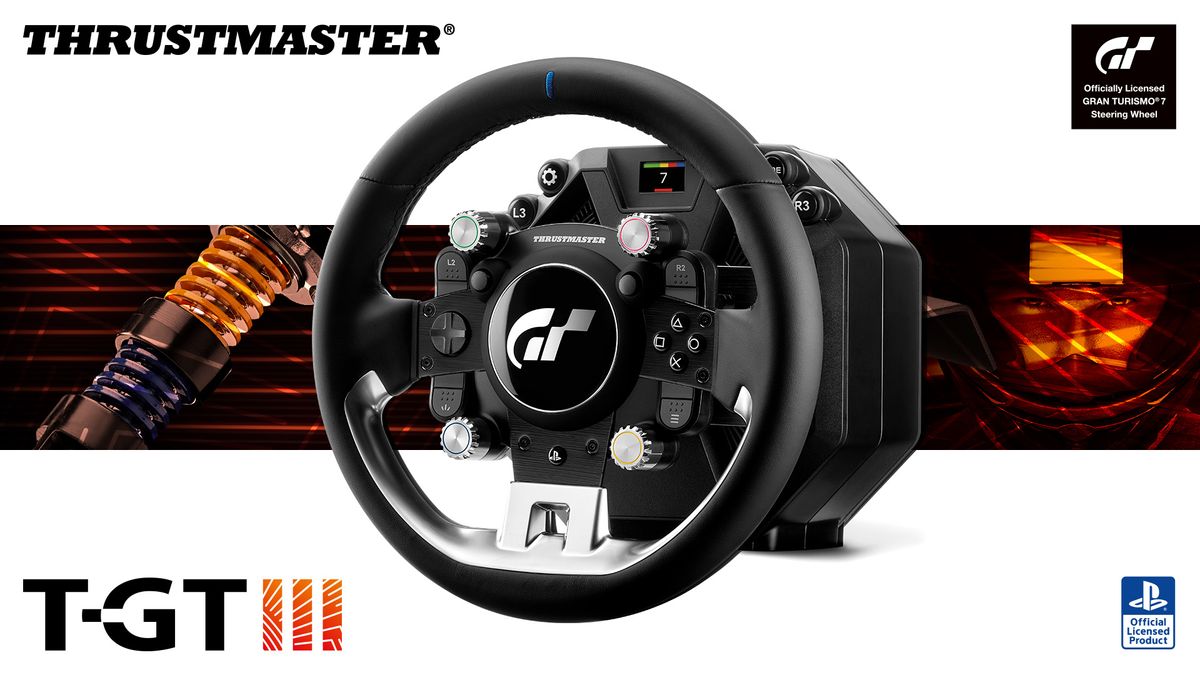 Thrustmaster 'enters a new era' with its officially licensed Gran Turismo 7 T-GT III steering wheel for PS4 and PS5