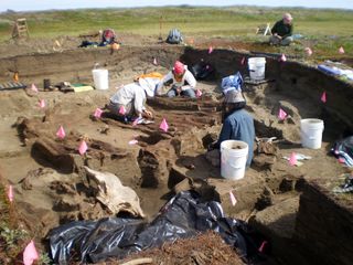 Archaeologists working at the Rising Whale site at Cape Espenberg, Alaska, have discovered several artifacts that were imported from East Asia.