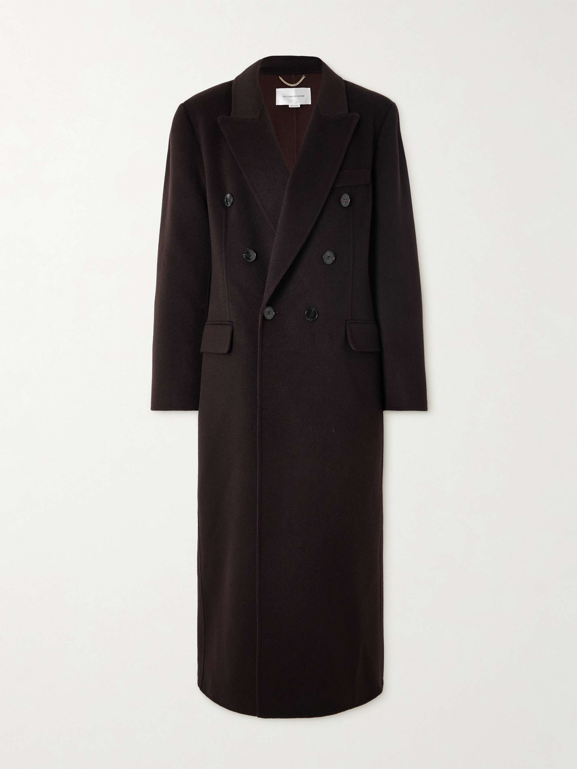 Double-Breasted Wool and Cashmere-Blend Coat