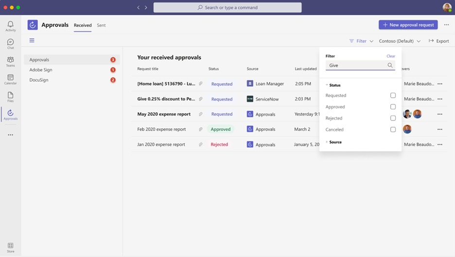 Microsoft Teams Approvals