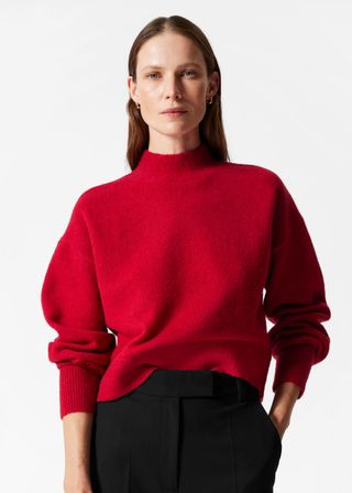 Mock-Neck Sweater