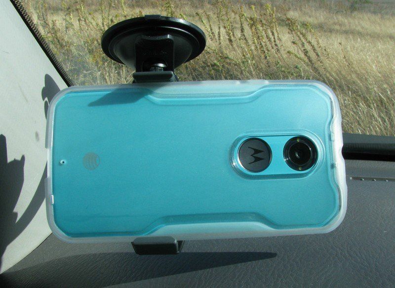 Mounted backwards to help better show the size of the device it&amp;#39;s holding.