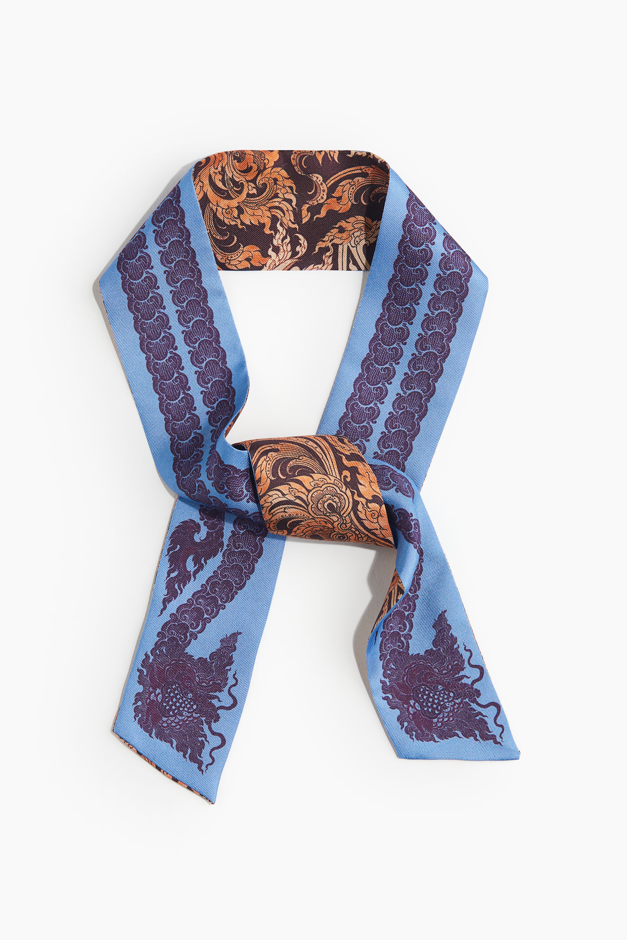 H&M x The White Lotus, Narrow Silk Scarf