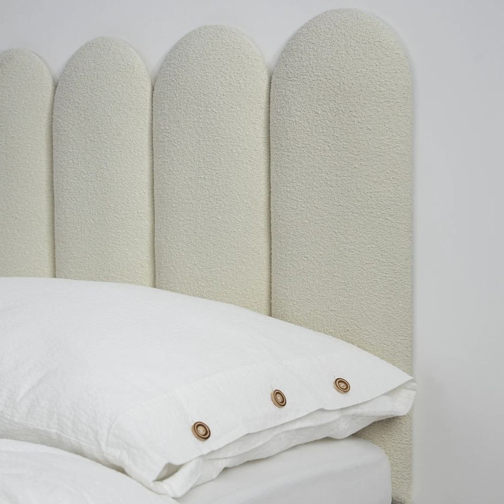 Boucle headboards are the latest 'it' bedroom trend Ideal Home