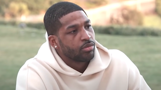 Tristan Thompson talks to Khloé Kardashian (not pictured) on Keeping up with the Kardashians.