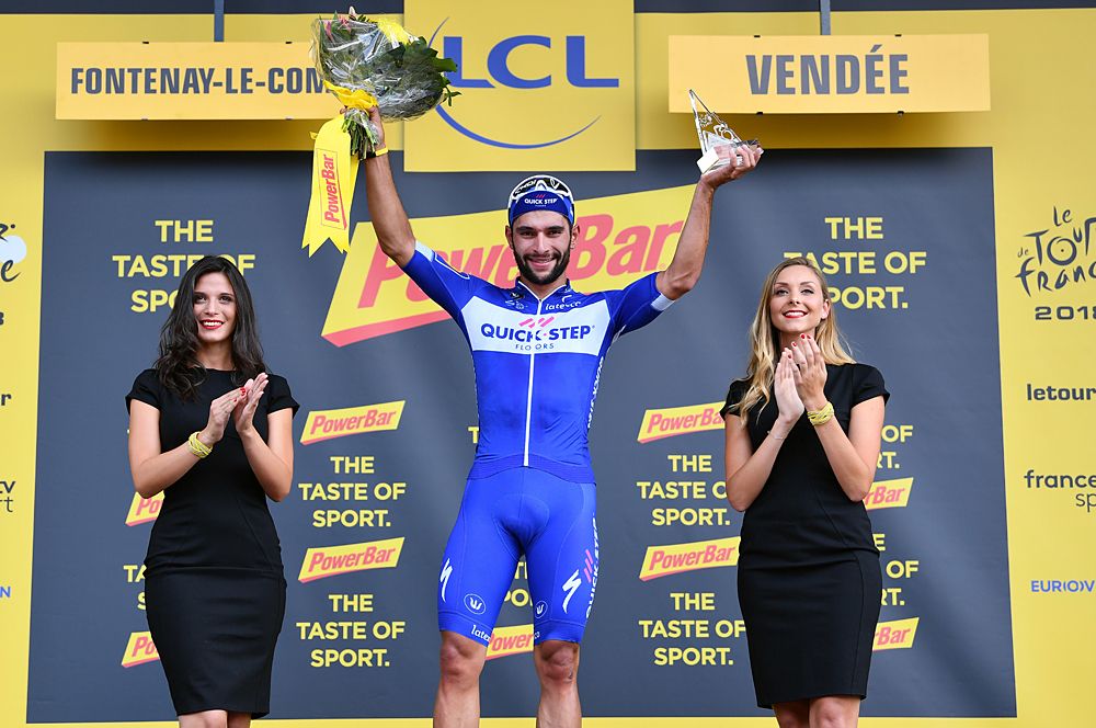 Fernando Gaviria (Quick-Step Floors) wins the opening stage at the 2018 Tour de France