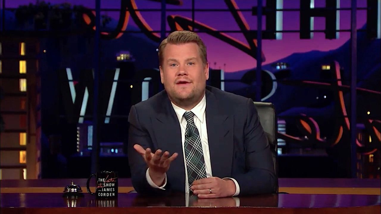 James Corden offers his condolences to Manchester