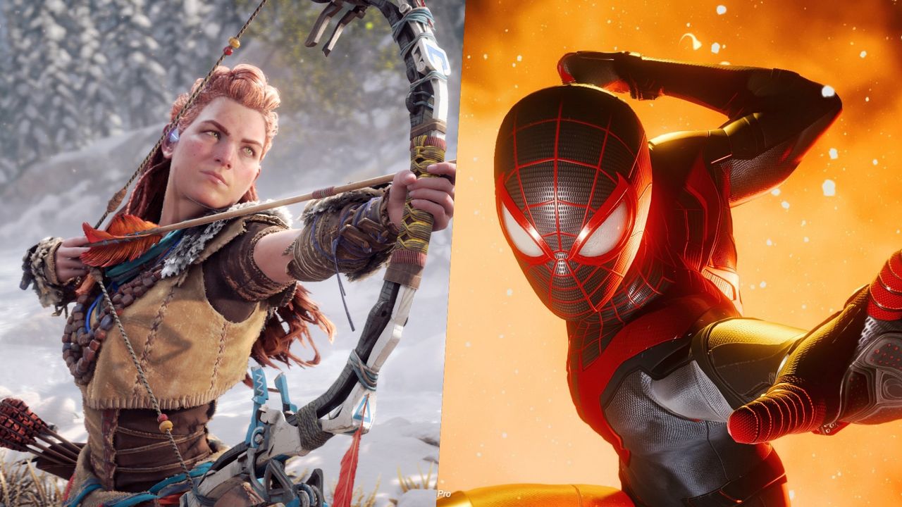 Aloy in Horizon Forbidden West / Miles Morales in Marvel&#039;s Spider-Man: Miles Morales