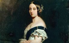 Franz Xaver Winterhalter's 1842 portrait of Queen Victoria of England. Musee National du Chateau, Versailles.