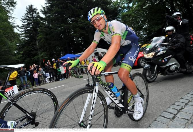 Christian Meier (Orica-GreenEdge) in the break