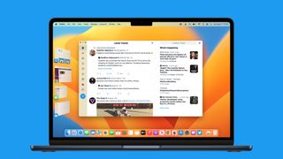 Twitter for Mac app running on the MacBook Air