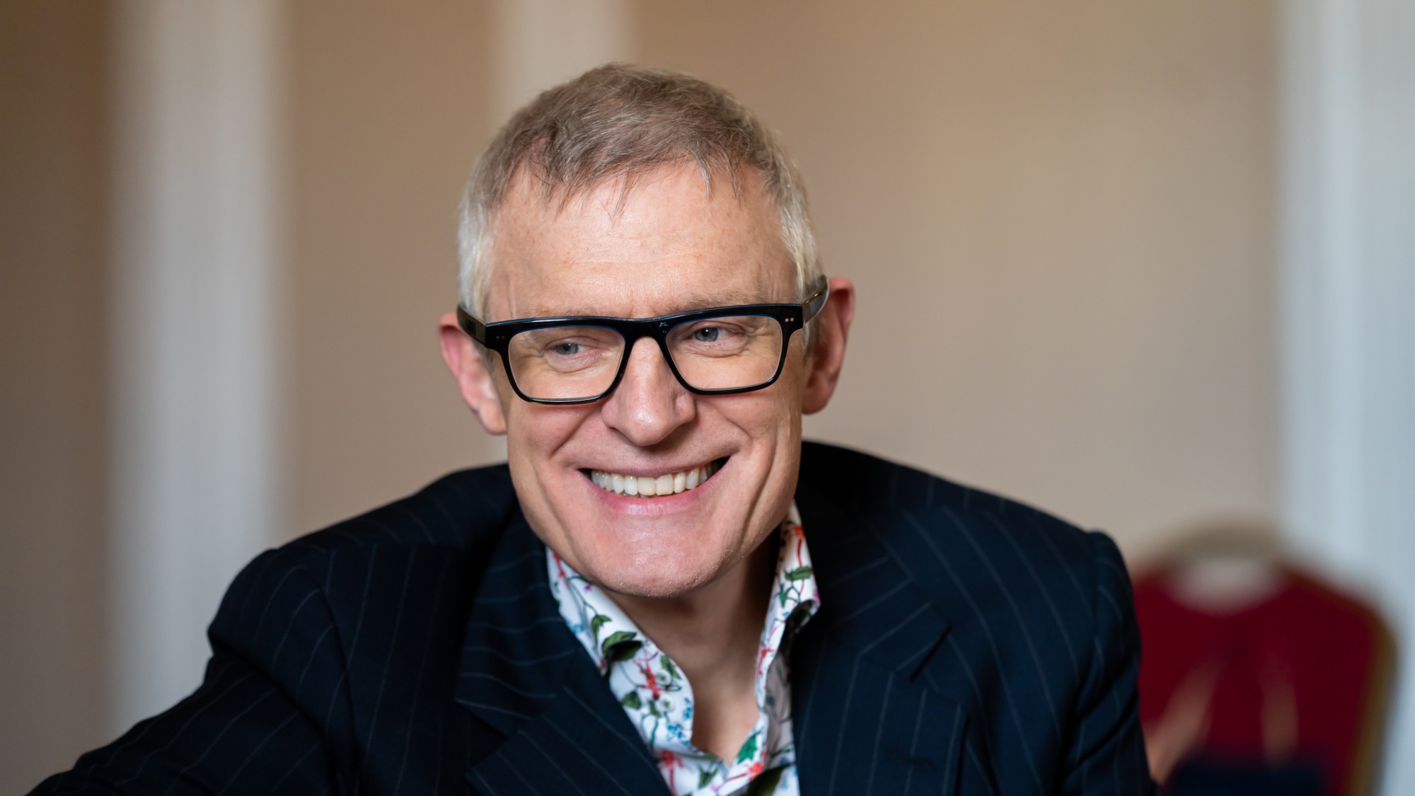 Jeremy vine smiling during an interview