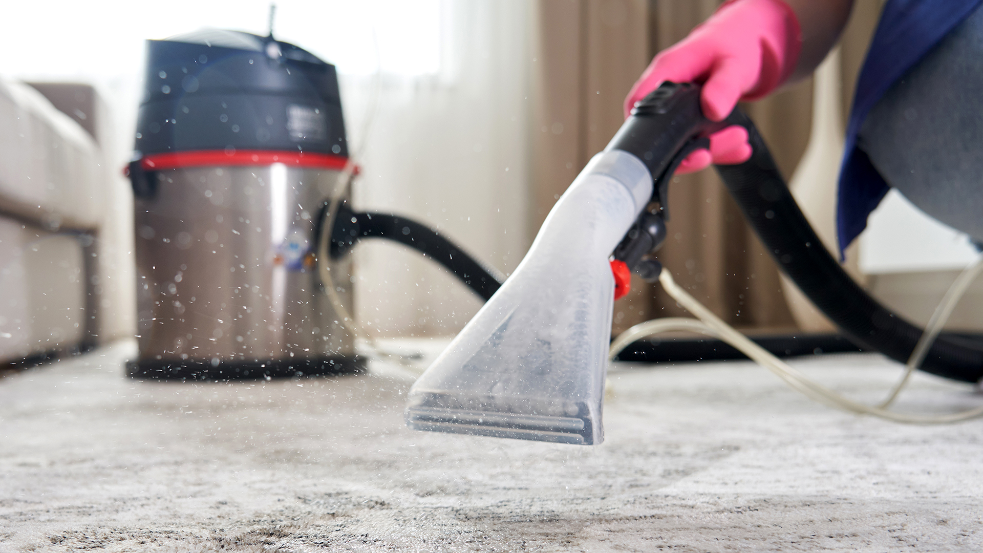 Hoover Carpet Basics Power Scrub Deluxe Carpet Cleaner 1 gal Water