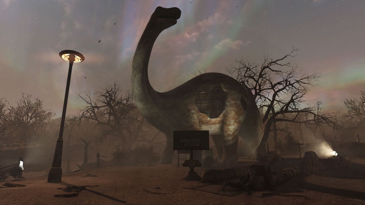 Screenshots from the Burning Springs update in Fallout 76
