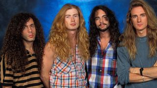 Megadeth with drummer Nick Menza