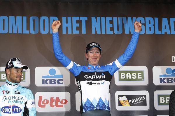 Sep Vanmarcke (Garmin-Barracuda), winner of the 2012 Omloop Het Nieuwsblad