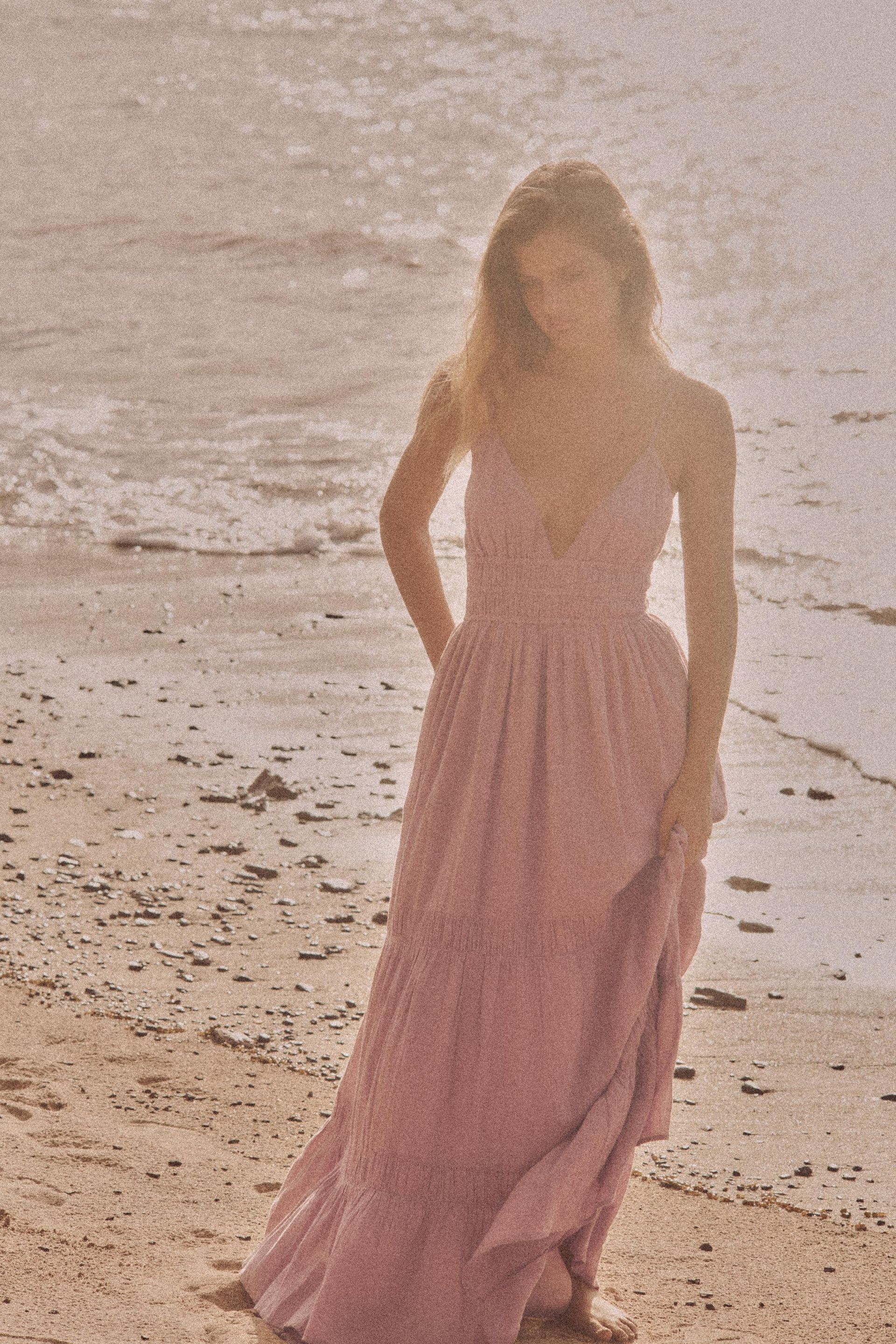 Gauze Midi Dress