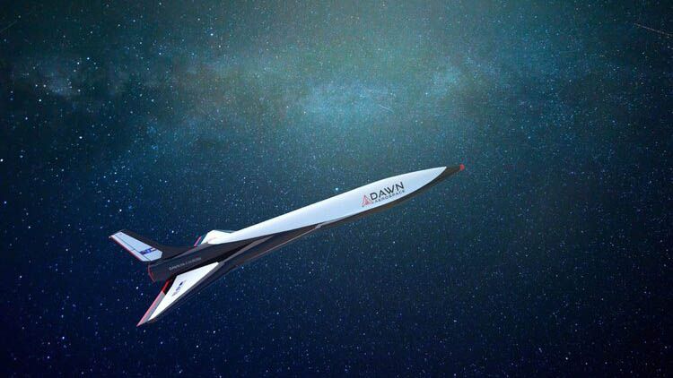 An artist's impression of Dawn Aerospace's Mk-II Aurora space plane.