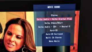 Denon AVR-X4800 on-screen status information