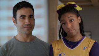 From left to right: Brett Goldstein in Shrinking and Jessica Williams in Shrinking. 