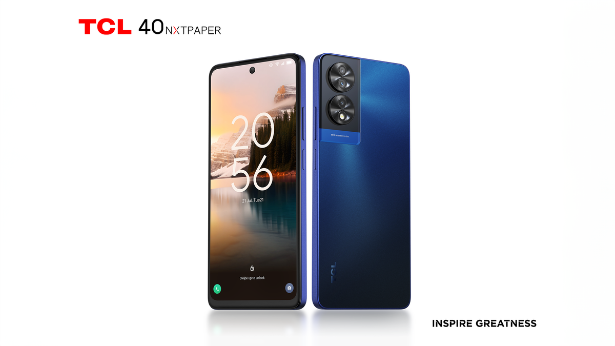 TCL 40 NXTPAPER in Blue render