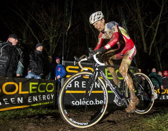 Kevin Pauwels fought his way out of the chasing pack behind Albert to take second