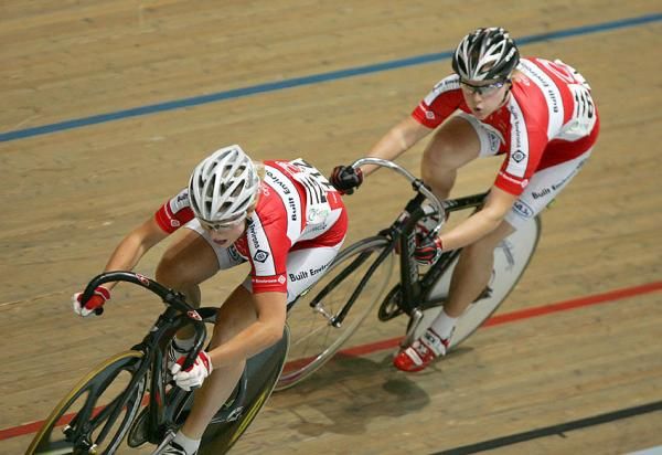 The South Australian combination of Stephanie Morton and Annette Edmondson in the women's team sprint