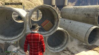 Finding one of GTA Online G's Caches