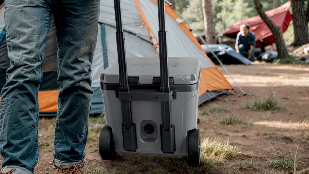 Ninja FrostVault Wheeled Cooler in Cloud White