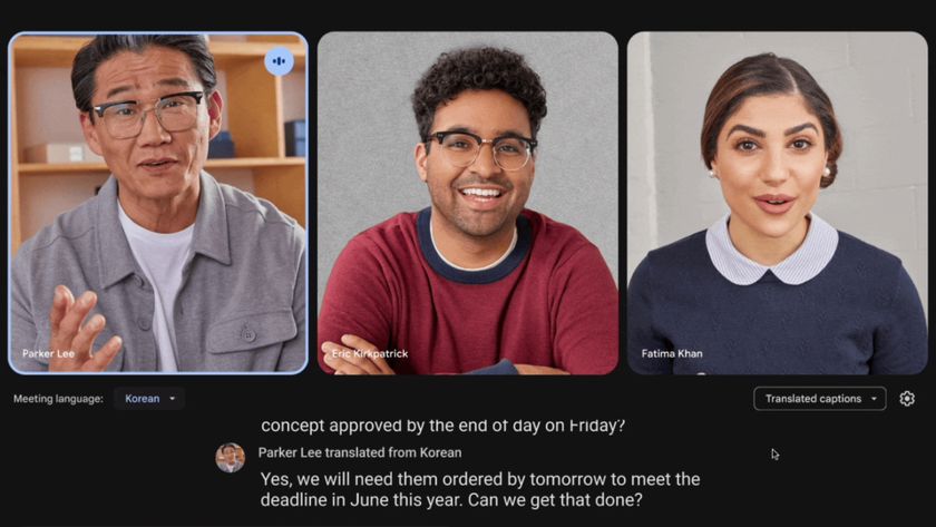 Google Meet&#039;s scrollable captions in new update.