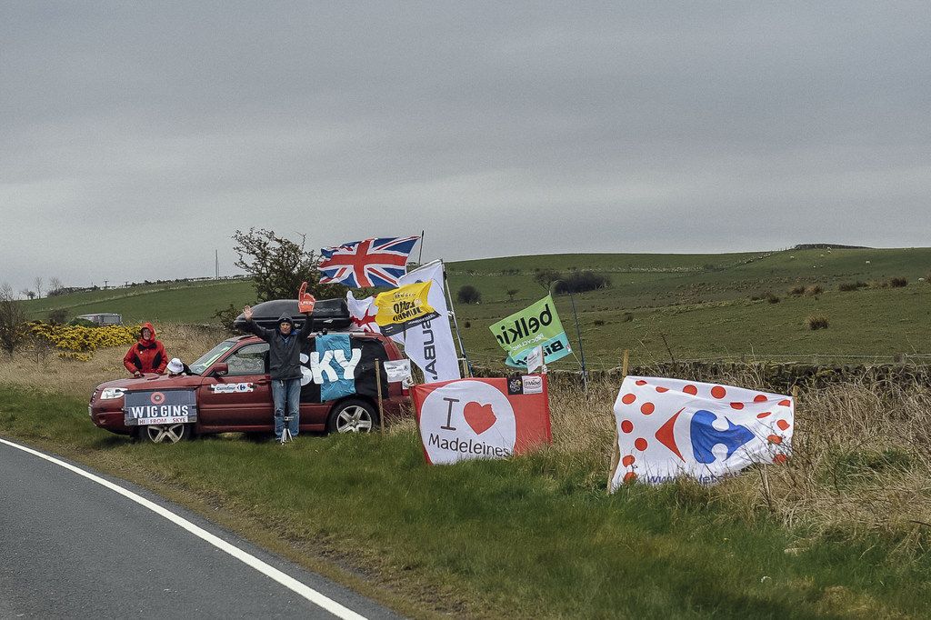 Just one example of the many fans who packed the roadside across the three days
