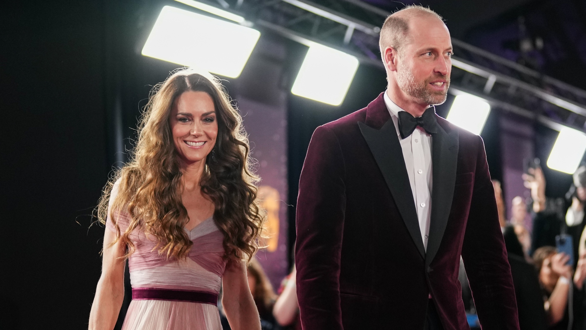 Catherine, Princess of Wales and William, Prince of Wales attend the 2026 EE BAFTA Film Awards