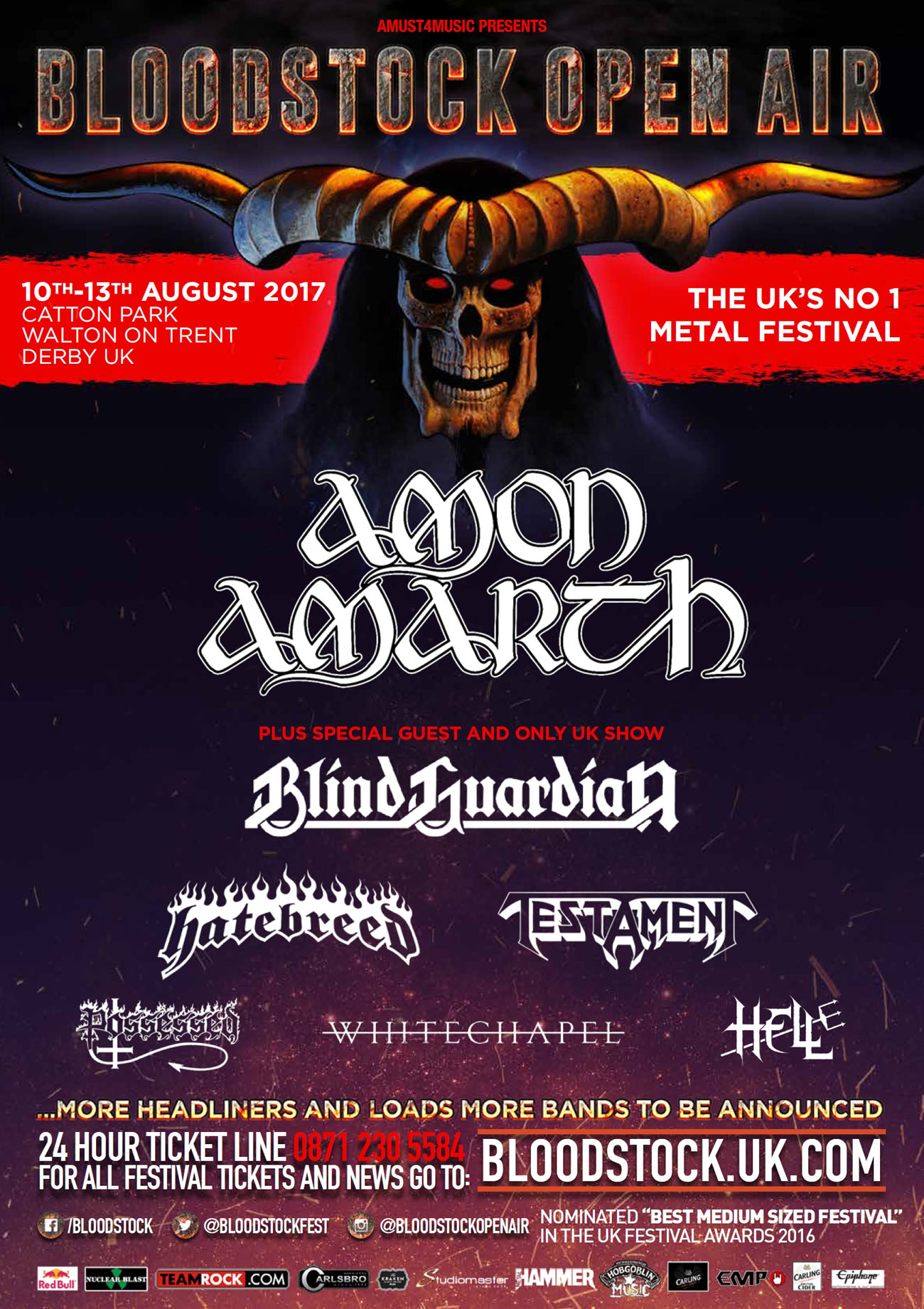 Bloodstock 2017 lineup: Amon Amarth, Testament, Hatebreed | Louder