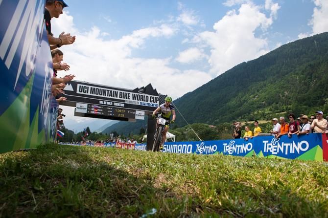 Gunn-Rita Dahle Flesjaa (Multivan Merida) finishes fifth at the Val di Sole World Cup