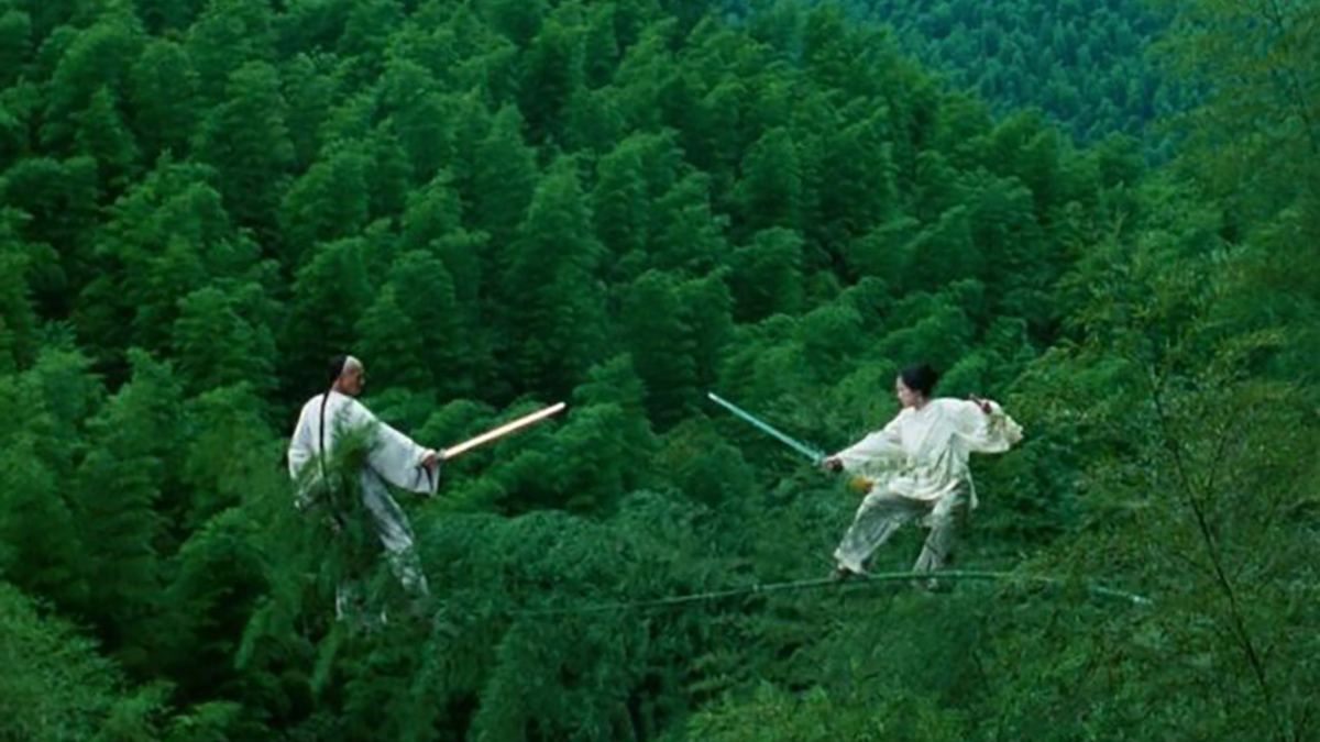 The bamboo fight from Crouching Tiger, Hidden Dragon