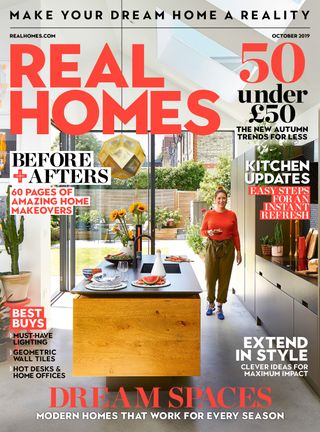 Front cover of October issue of Real Homes magazine