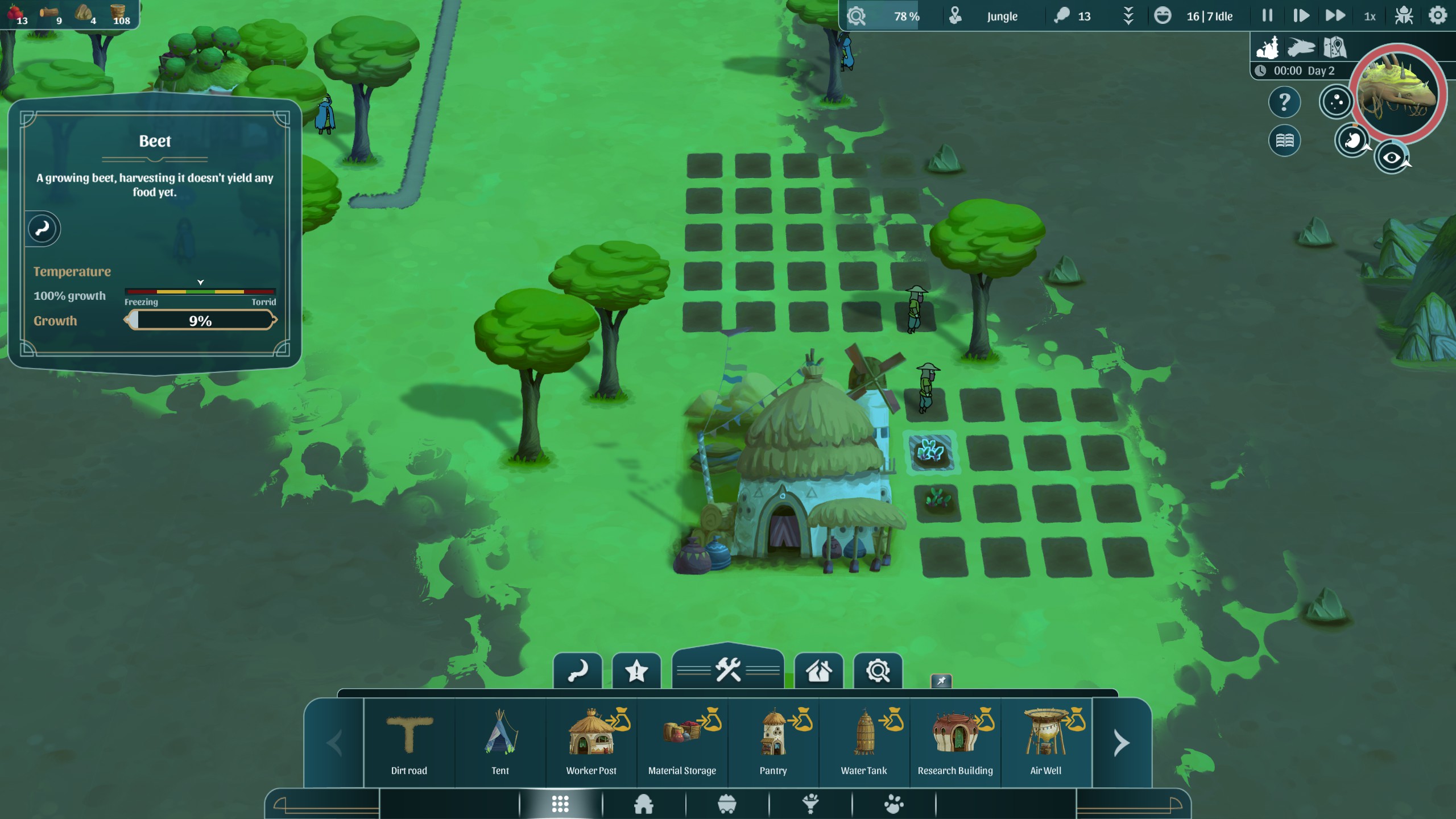 The Wandering Village city builder set on a giant creature's back