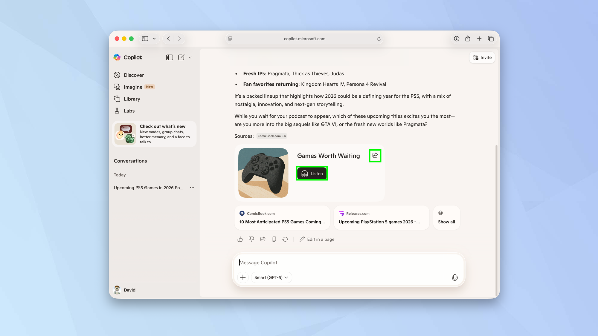 How to create a podcast using Copilot
